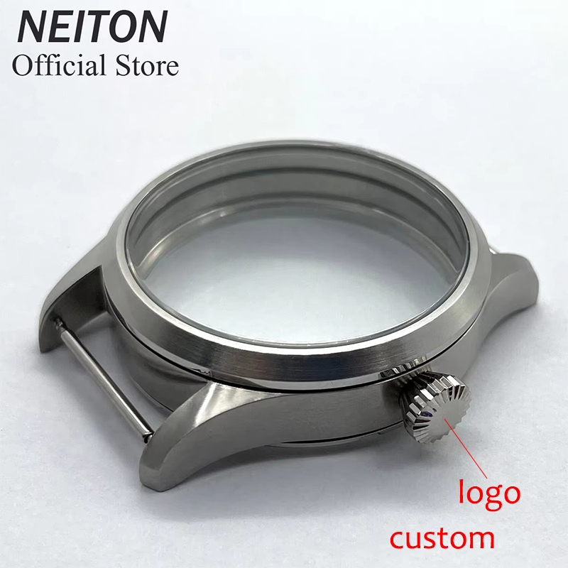 Watch Display Box - NEITON 42mm マニュアルウォッチケース シースルーバック フィット ETA