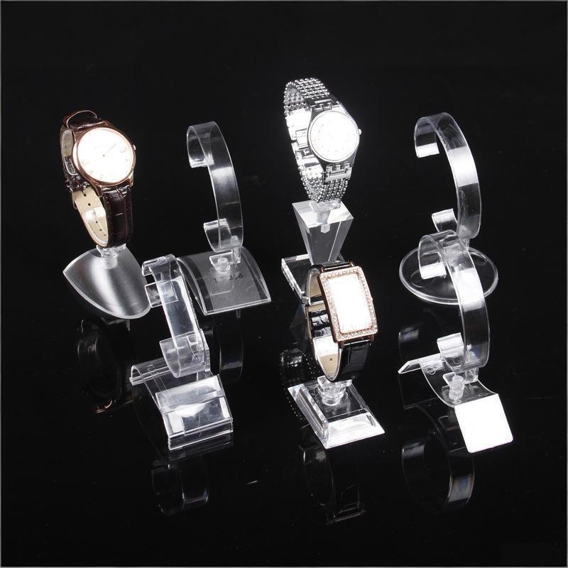 5個入り腕時計ディスプレイスタンド、Cサークル透明ホルダーカ - Jewelry And Watches Inc のレビューと価格